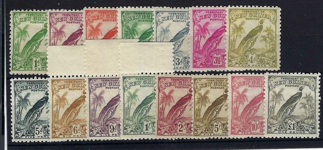 Image of New Guinea SG 177/89 UMM British Commonwealth Stamp